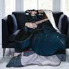 Jongho Korean Singer Soft Durable Blankets Ateez Guitar Camping Throw Blanket Winter Design Flannel Bedspread Sofa Bed Cover