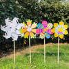 12pcs Easter Windmills Spring Garden Spinners Windmills Decor Cartoon Egg Bunny Chick Spinner Windmills For Yard Lawn Ornament