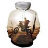 Motorrad Motocross Bedruckte Hoodies für Herren Neue Mode Langarm 3D Sport Sweatshirts Jacke Übergroße Kleidung