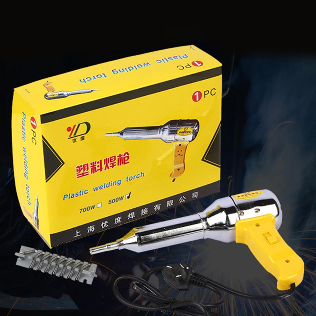 Hochwertige Kunststoff-Schweißbrennermaschine, einstellbare Heißluftpistole, Schweißer-Set für PE, PP, PVC, Edelstahl, Schweißdüse
