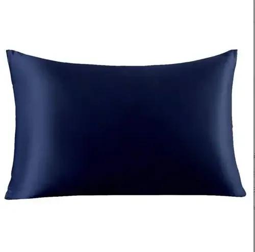 1pc Pillowcase Simulation Silk Silk Satin Zipper Pillowcase Hairdressing Pillowcase Comfortable Home Decoration Cushion