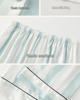 Ice Silk Cool Women’s Long Sleeve Pajama Set with Cute Stripes for Spring and Autumn