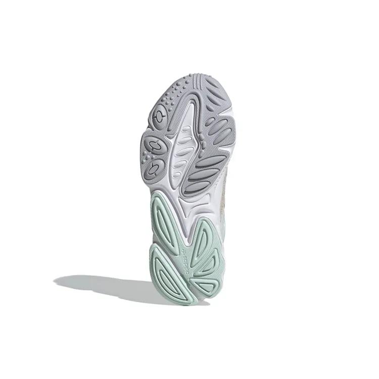 Adidas Womens Ozweego 'Grey Two' (women's sizes) Grey Two / Dash Green / Footwear White Casual Shoes FX3821