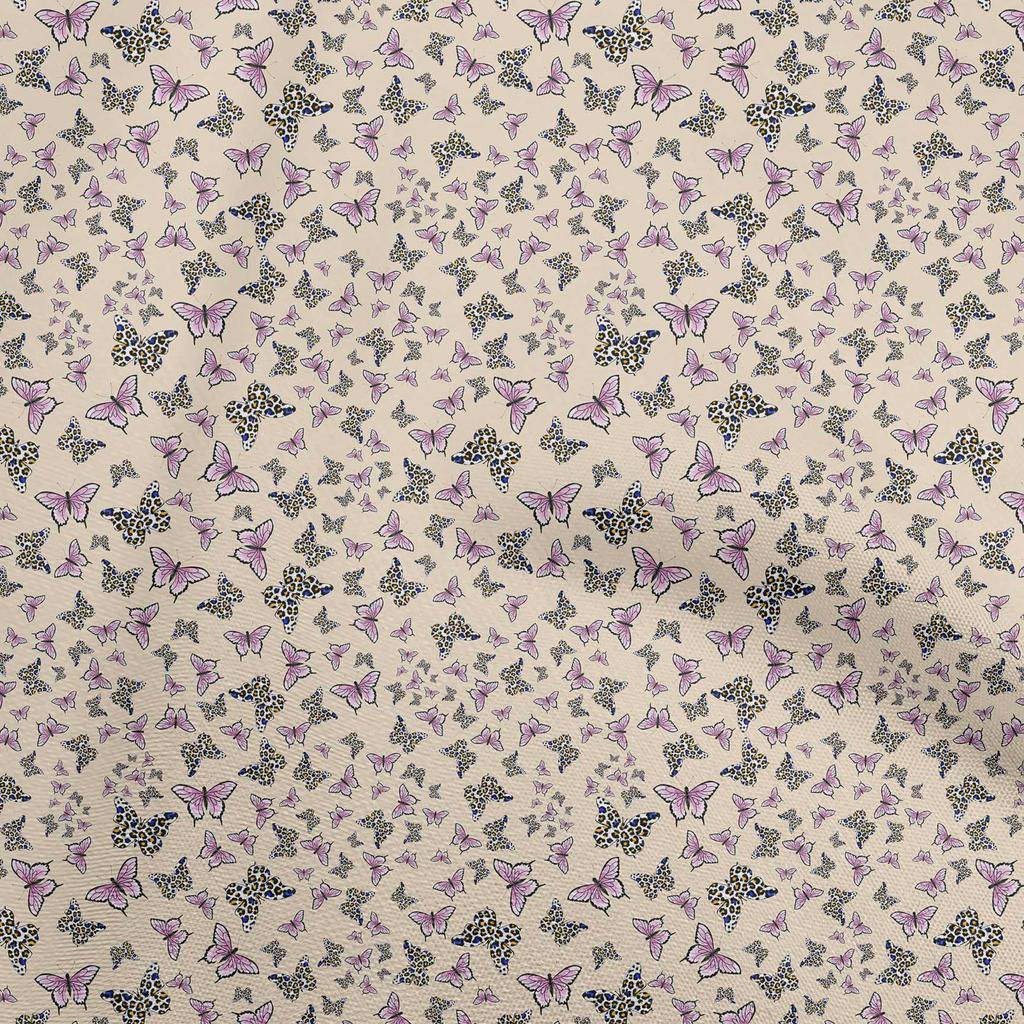 oneOone Cotton Flex Dark Magenta Fabric Butterflies Quilting Supplies Print Sewing Fabric By The Yard 40 Inch