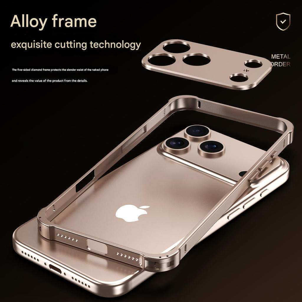 Alumium Alloy Metal Bumper Case For iPhone 17 Pro Max Air With Metal Camera Lens Protector Kits