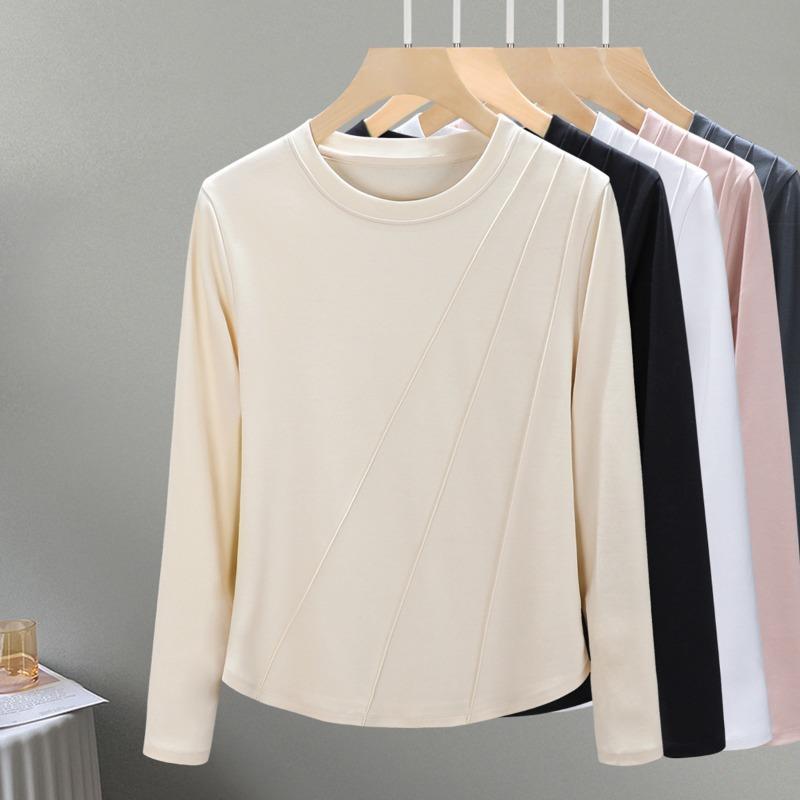 Khmer Long-sleeved Women's Autumn Thin Mercerized Cotton Trendy Summer and Autumn Top Design Sense Inner Bottoming Shirt