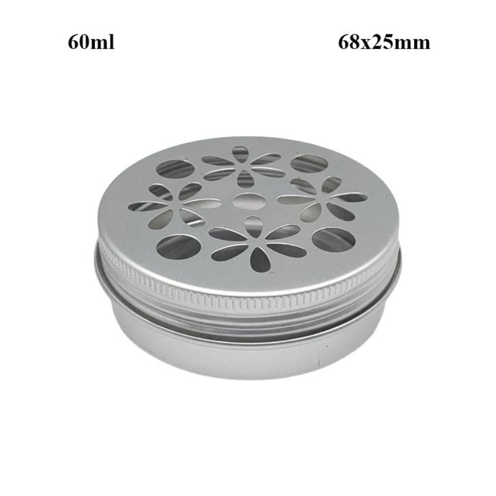 High Quality Hollow Out with Holes Aluminum Tin Container 8 Styles Metal Empty Can Lip Balm Candle Jar