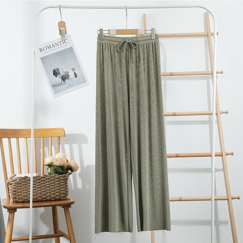 Wide Leg Pants for Women In Summer Thin Fit Loose Hanging Breathable Straight Leg Casual Floor Pants