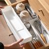 Pull-out Cabinet Organizer Kitchen Sliding Cabinet Basket Organizer  Retractable Drawer Dividers Plastic Cosmetic Storage Box