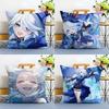 Popular Genshin lmpact Furina de Foutiane Cushion Cover Linen Pillowcase Soft  for Sofa Bed Home Room Decor