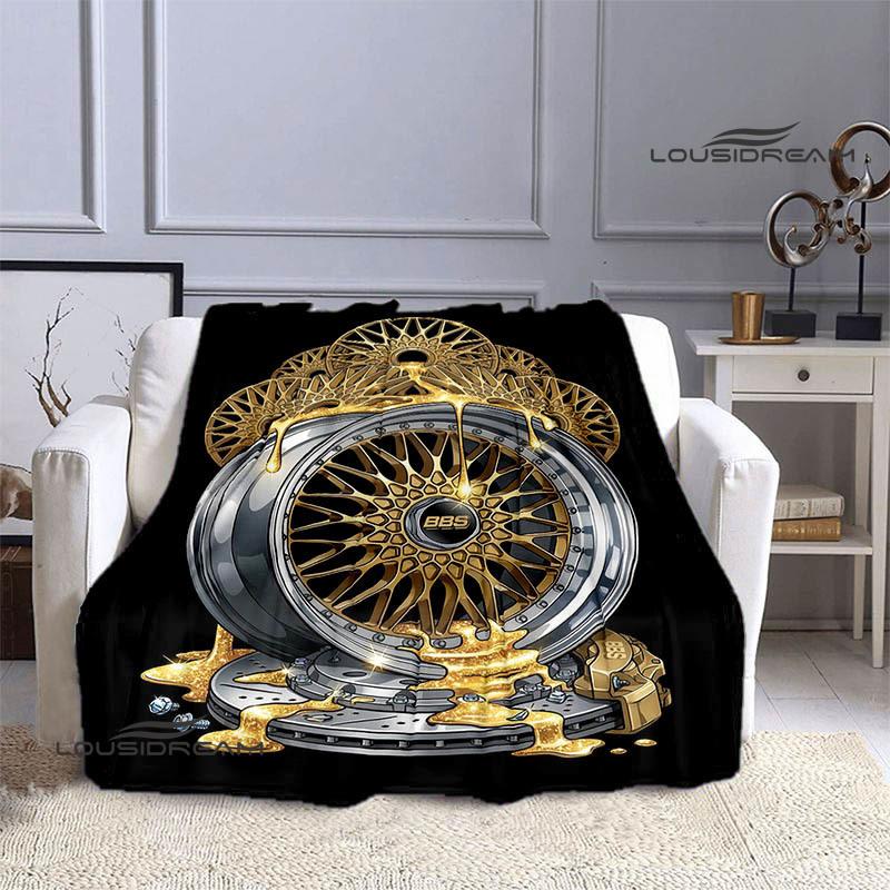 BBS LOGO printed blanket Picnic blanket Warm Flannel blankets Outdoor Blanket Home bed linings blankets for beds Birthday Gift