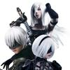 3st Peruk+Blindfold+Hårband Rak Vit Cosplay Peruk Anime Kostym Fest Syntethår ​​Kvinnor Peruk YoRHa Anime Cosplay Peruk