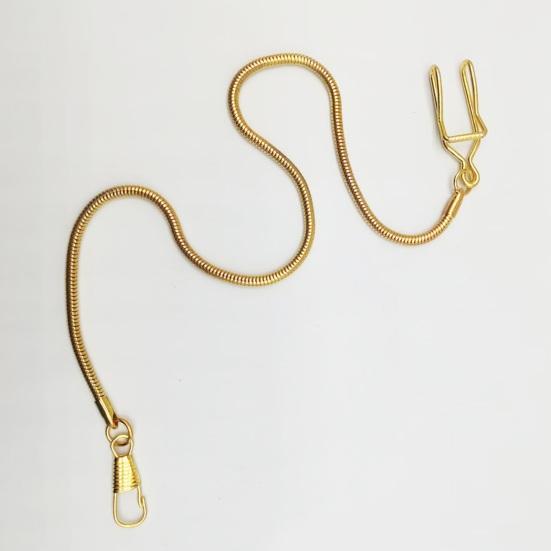 Men Pocket Watch Snake Chain Heavy Duty Lightweight Vintage Alloy Clip-on Pocket Watch Chain Fashion Jewelry Replacement Accessory