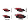 TRR400-Car Hood Front Grill Emblem Tail Trunk Logo Cover For Ford Fiesta Focus Mondeo Edge Ranger Fusion Kuga S-MAX Transit Accessories