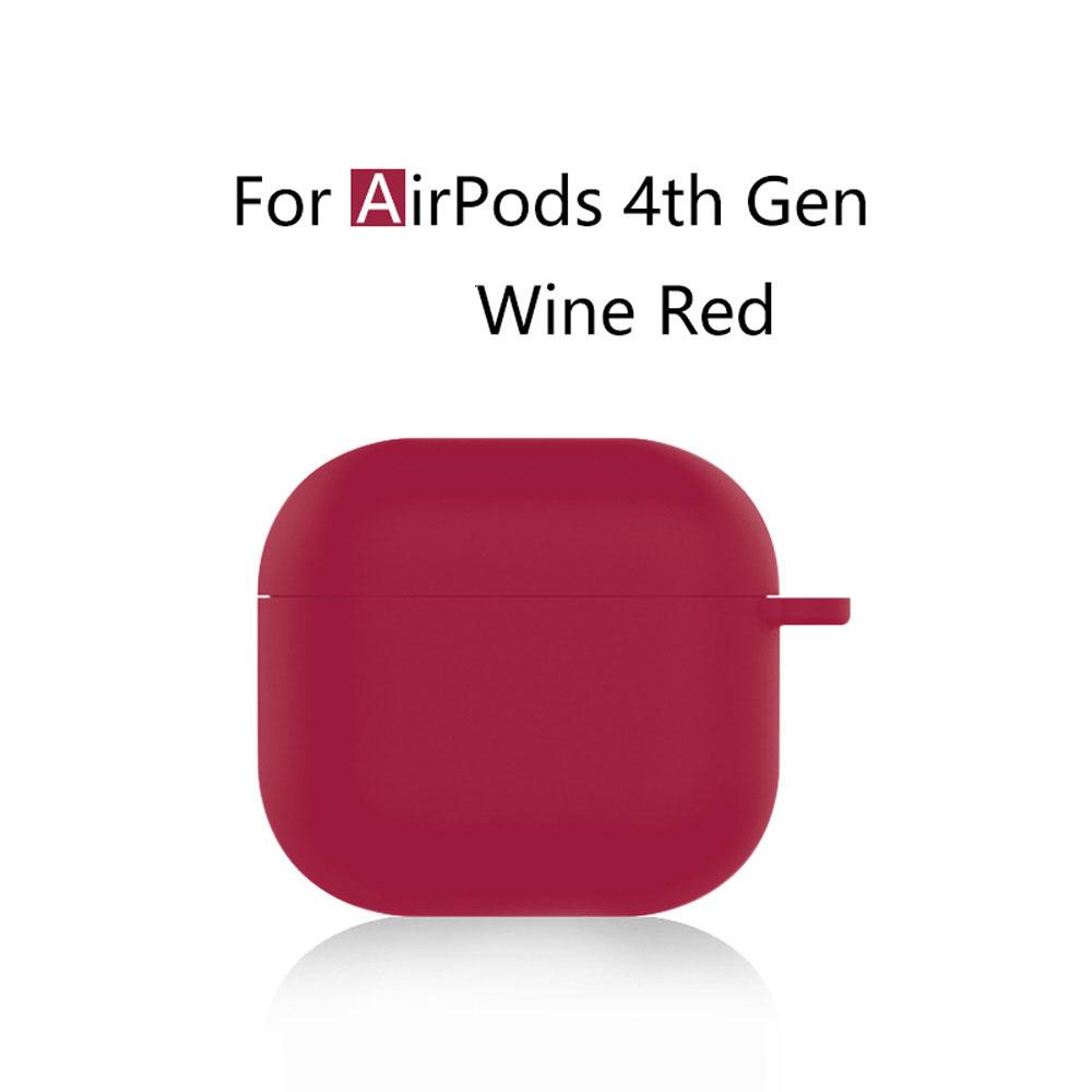 Pour Apple AirPods 4 Nouvelle Coque Silicone Liquide Étui de Protection pour Écouteurs pour Airpods 4ème Génération Housse Bluetooth Sans Fil For AirPods 4 black