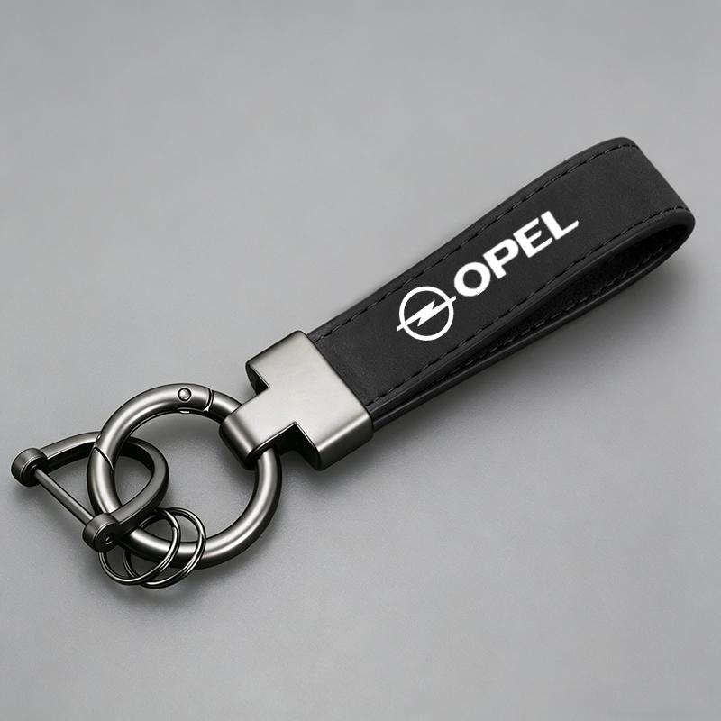 Logo Legierung Luxus Wildleder Leder Schlüsselanhänger Auto Schlüsselanhänger Für Opel Astra Grandland Corsa Mokka Frontera Insignia Zafira Vivaro Karl