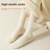 Twisted Wool Socks for Women In Winter, Pure Color, with Added Insulation, Mid-calf Length, Sleep Socks, Autumn Sheepskin Home-cozy Floor Socks