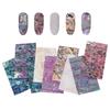 Manicure Nails Foils Gradient Mermaid Flakes 3D Nail Sticker Nail Art Decoration DIY Nail Decals