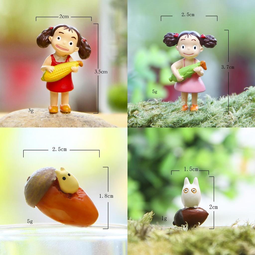 Totoro Neighbor My Corn Harvest Resin Figurine For Garden Micro Landscape Decor