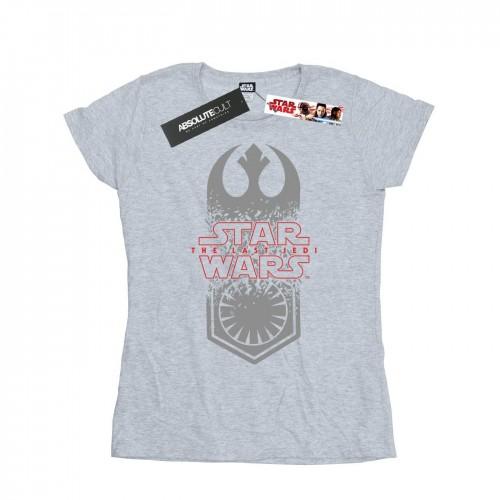 

Star Wars Womens/Ladies The Last Jedi Symbol Crash Cotton T-Shirt XXL білий