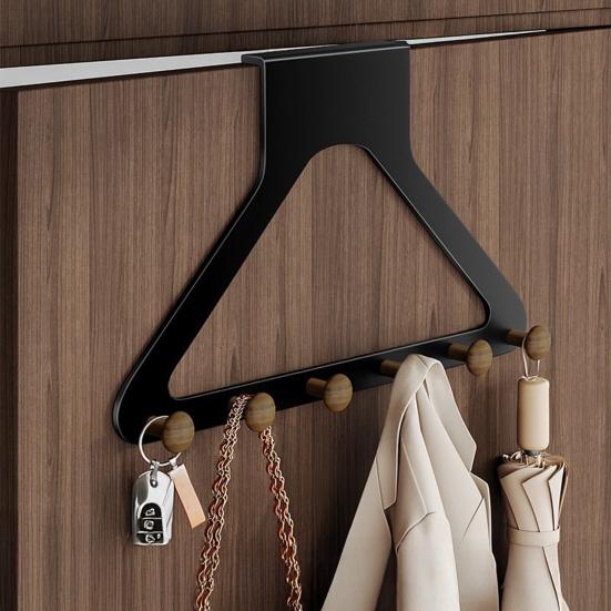 Hanger Rack Heavy Duty Coats Hats Scarves Coat Hanger Organizer Damage-Free Installation