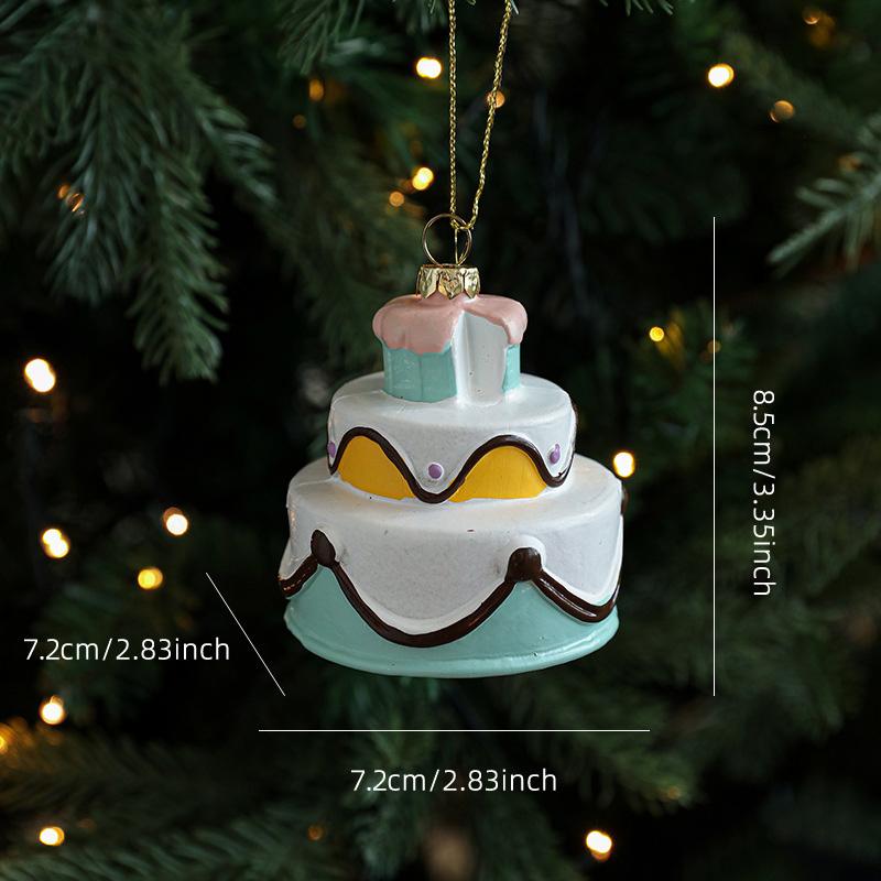 Christmas Tree Hanging Ornament New Year Xmas Tree Pendant Snowman Candy House Cake Hanging Decoration Navidad Gifts