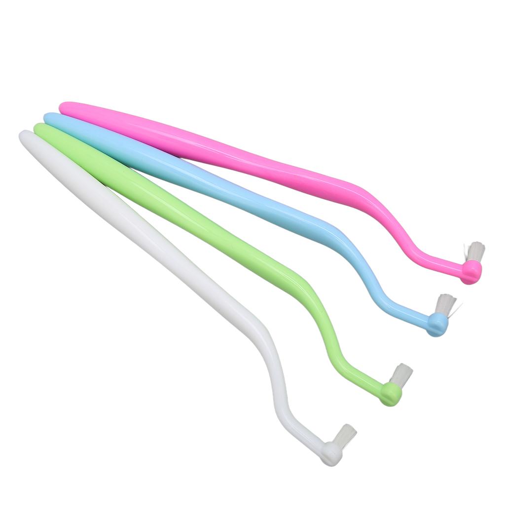 4pcs Orthodontic Brace Cleaning Brush Professional Soft Head Stain Removal Interdental Brush for