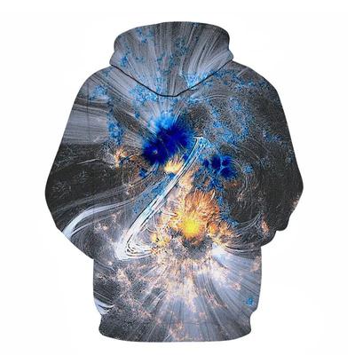 Pánska farebná mikina vesmír hviezdna obloha 3D potlač pulóver streetwear ležérna chlapčenská mikina pulóver s kapucňou
