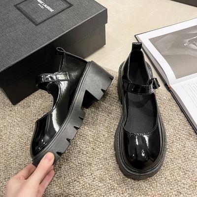 Mary Jane Schuhe Damen Plateau Mode vielseitig Frühling und Herbst neu runde Spitze Japanisch jk mit Rock Mary Jane High Heels