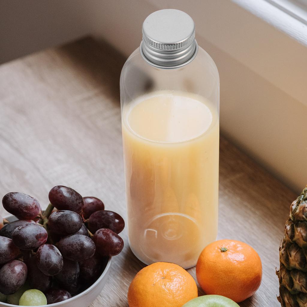 10Pcs Drink Bottles Premium Pet Portable Clear Bottles for Juice Water Milk Storage Reusable Household Plastic Containers