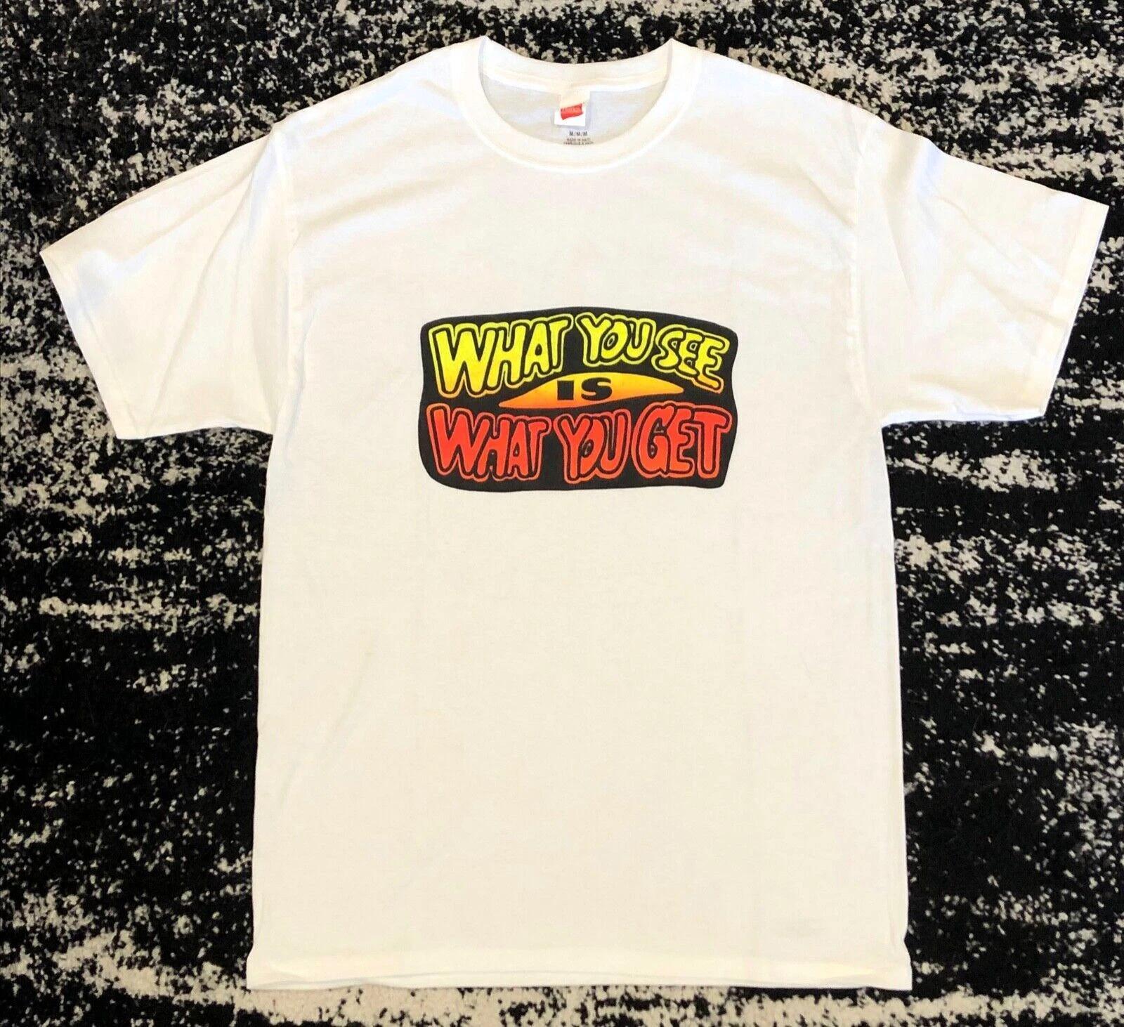 

Retro Novelty Tee T Shirt 70 s VINTAGE Iron On Rats Hole What U See What U Get 4XL