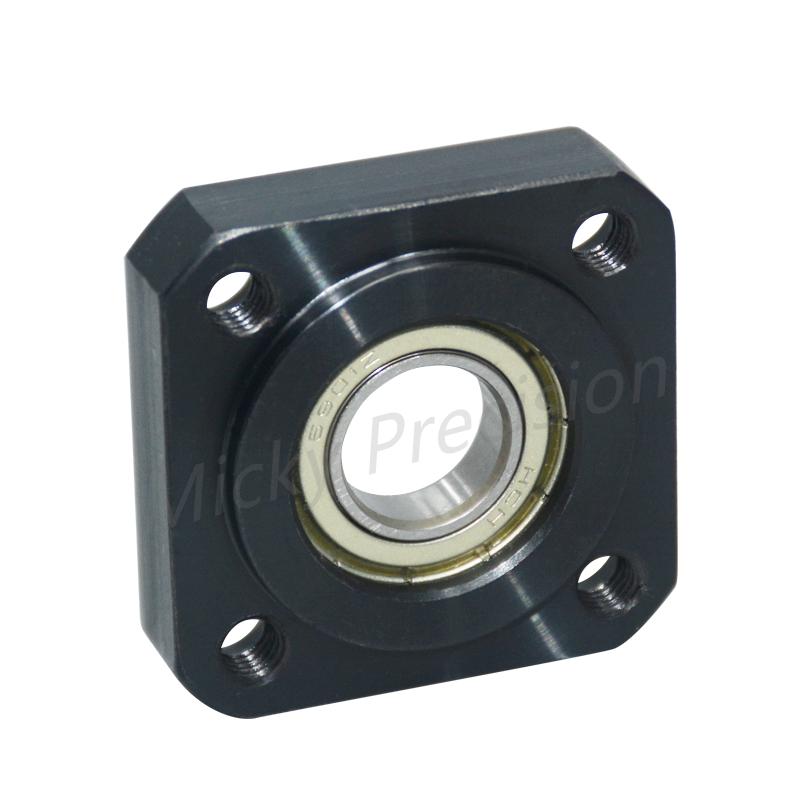 Inlay Retaining Ring Type Square Flange Bearing with Housing Bearing seat assembly Aluminum Carbon Steel Nickel diameter 3-50mm