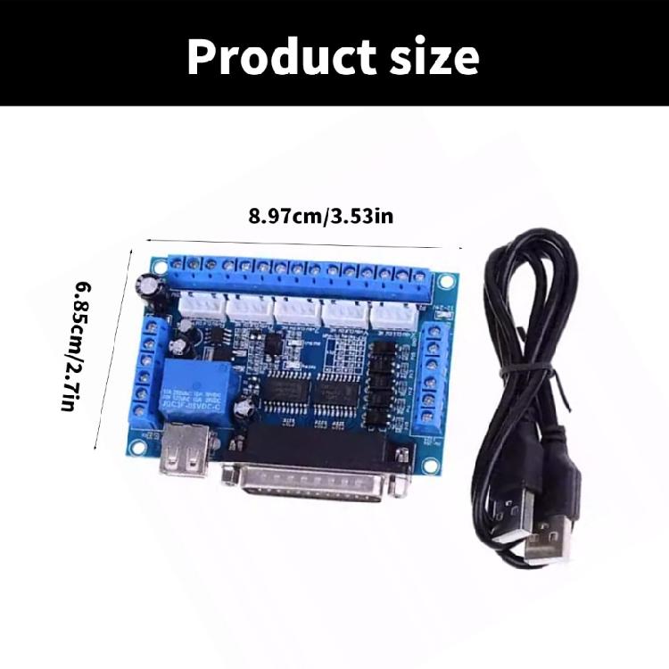 5 Axises Steppers Motor Driver CNCs Interfaces Adapters Breakouts Board Mach3 Application