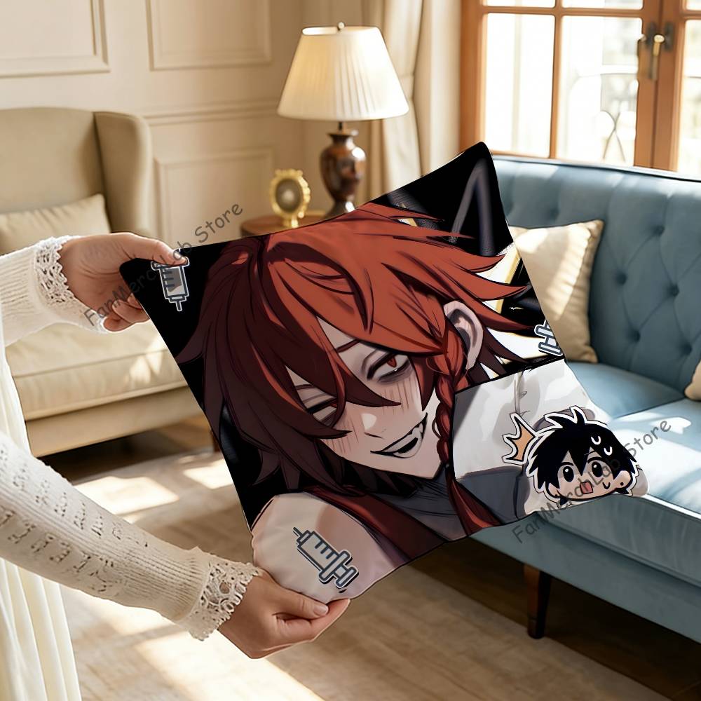 

ZZeno RRemake Anime Pillowcase Pillowslip Cushion Plush Boys Girls Cartoon Anime Kawaii Decoration Kids Birthday Cute Gifts 30x30cm