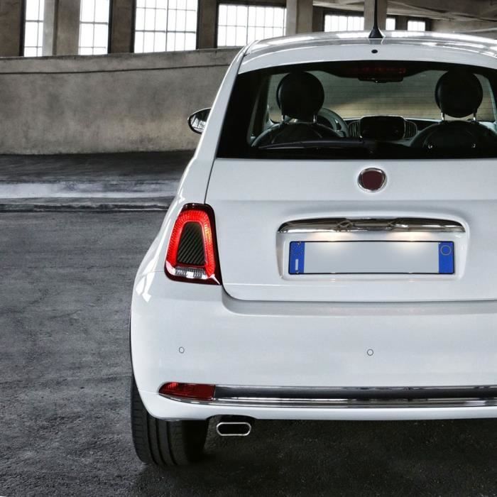 Autocollants Stickers - Abarth Et Fiat - Phares - Carbone - Pack De 2 - Résistants Aux Intempéries