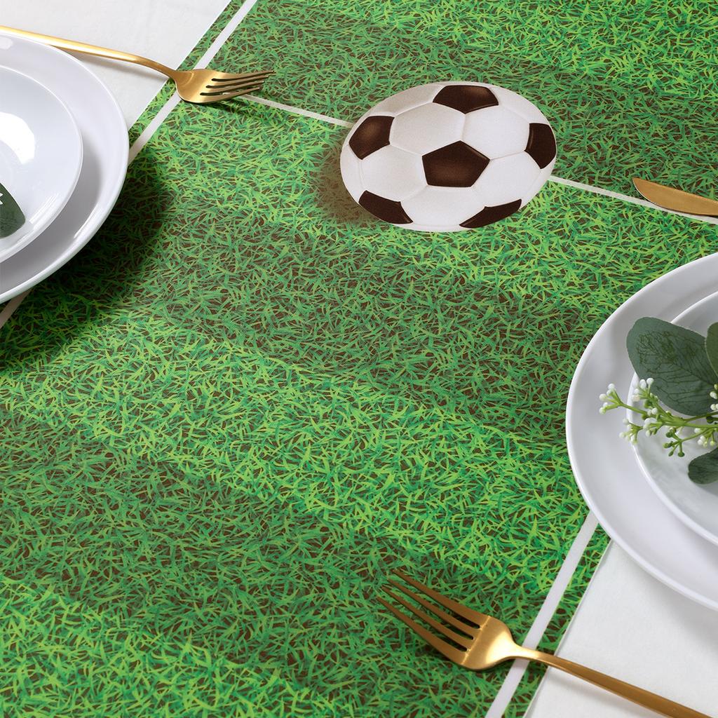 Football Table Runner Soccer Themed Birthday Party Decorations Kids Boys Favors Football Grass Table Cover Baby Shower Supplies