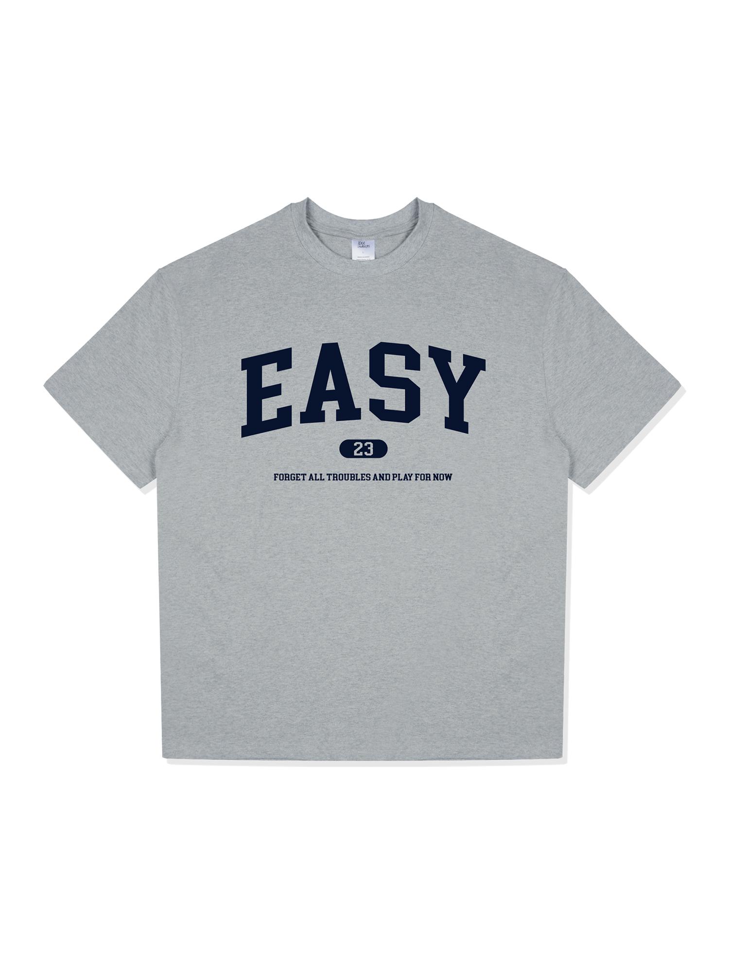 Idle Workers Easy Cotton Oversized Short Sleeve_Gray L