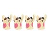 4Pcs Cartoon Photo Clip Cute Cat Style Durable Resin Stable Eye Catching Animal Note Holder for Wedding Party Office