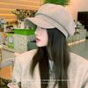 Fashionable Hats for Women Korean Autumn and Winter New Octagonal Hat Big Head Beret Winter Casual Versatile Newspaper Baby Hat Trend