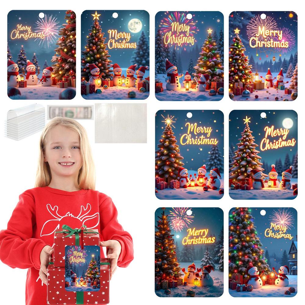 

Рождественские держатели денег 8 шт. Дракон Снеговик держатели денег милые рождественские украшения с конвертами наличные праздничные принадлежности для