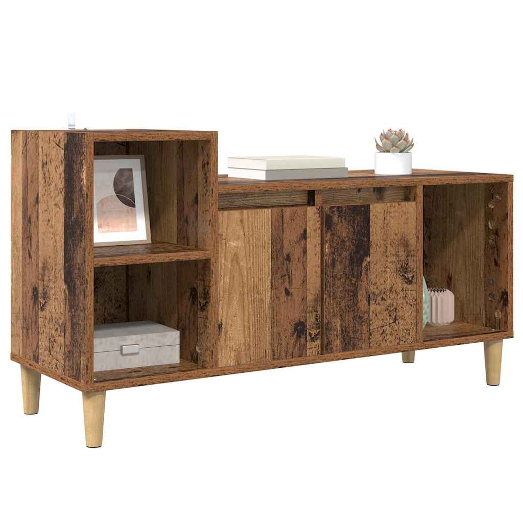 TV Cabinet 100 X 35 X 55 Cm Reclaimed Wood Engineered Wood