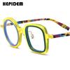FONEX HEPIDEM Acetate Eyeglasses Frame Men New Round Brand Design Glasses Women Retro Vintage Eyewear Japanese Spectacles 9356