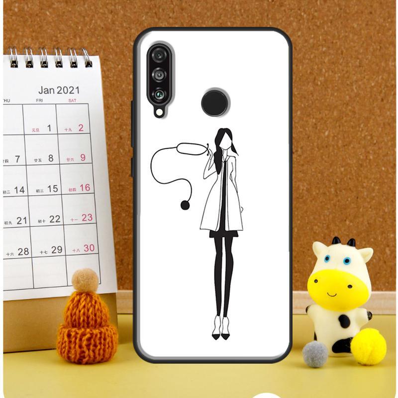 Cartoon Doctor Nurse For Huawei Nova Y61 Y60 Y70 Y72 Y73 Y90 Y91 12i 11i 3i 7i 8i 9 10 SE P20 P40 P30 Lite Case