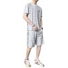 Short Sleeved Suit Men's Summer Loose Thin Suit Men's Suit Men's Casual Two-piece Set