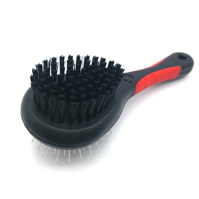 Double-Sided Grooming Brush for Cats & Dogs with Airbag Massage Needle Comb for Pet Hair Removal