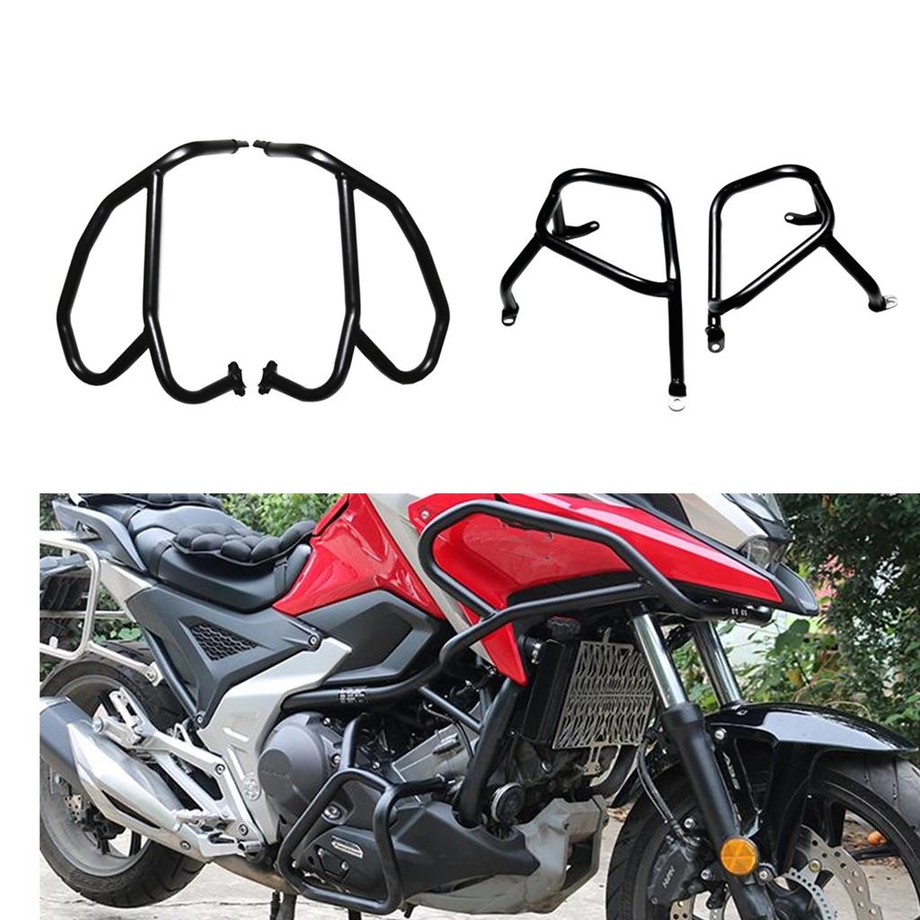 4pcs/set Motorcycle Engine Upper + Lower Guard Crash Bumper Bar Protector Kit Bracket For Honda NC750X NC 750X NC750 X 2021-2025