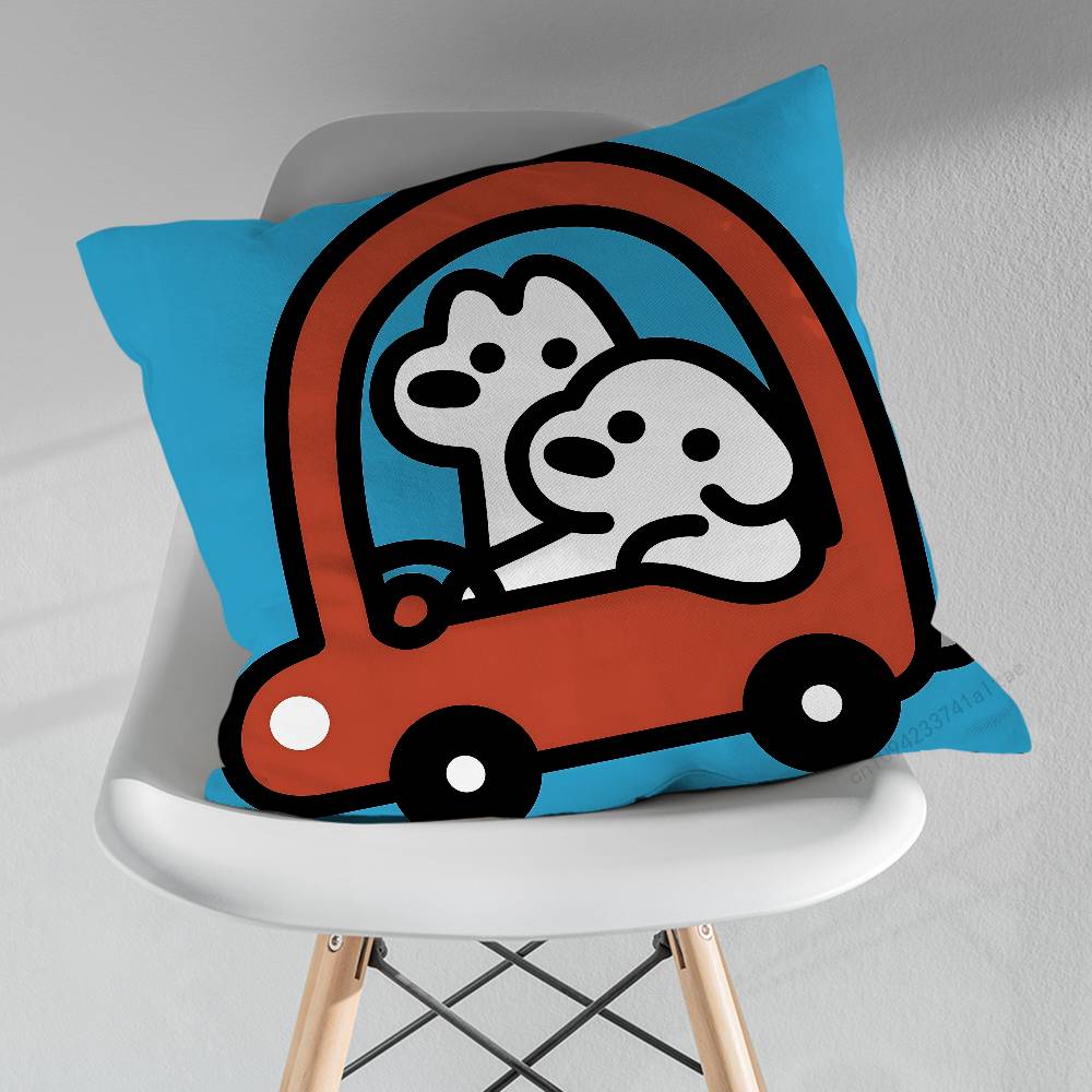 Cute MMatsui Art Pillowcase for Sofa Room Office Decor Printing  Merchandise AllMatch Cushion Cover