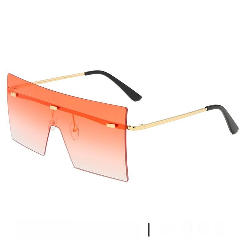 Unisex Oversized Square Sun Glasses With Uv400 Protection For Fashionable Outings