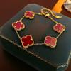 15Mm Four-Leaf Clover Bracelet Titanium Steel 18K Five Flowers Four-Leaf Clover Double-Sided Mother-Of-Pearl Fashion Bracelets