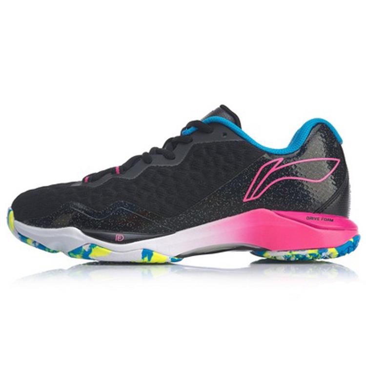 

LiNing Raid Cushioning Support Low Top Badminton Shoes Women s Standard Black 37